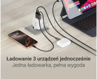 Silver Monkey Ładowarka GaN Smart Trio 70W PD Biała - 1417248 - zdjęcie 2